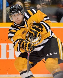 Sarnia Sting's Anthony DeAngelo led all OHL defenseman in scoring in 2013-14 (Terry Wilson/OHL Images)